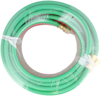 1.63KGS 부드러운 Hose 25ft 1/4 "B 펌핑 800PSI 옥시 아세틸렌 쌍둥이 타입 T 등급 R 등급 용접 Hose