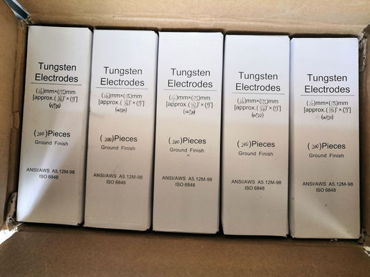 파란색 2% 란탄화 TIG 1/16'' 3/32' 1/8' x 7' 10 패크 WL20 TIG 웰딩을 위한 텅스텐 전극