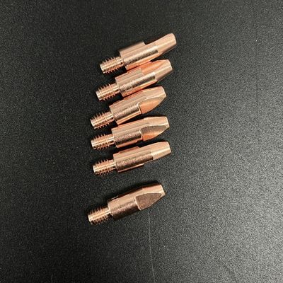프로 M6 28 0.8MM 용접 산업의 미그 용접 타르치에 대한 청동 접촉 팁