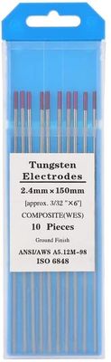 TIG 용재 용품 WES 보라색 텅스텐 전극 복합 텅스텐 2.4mm*150mm