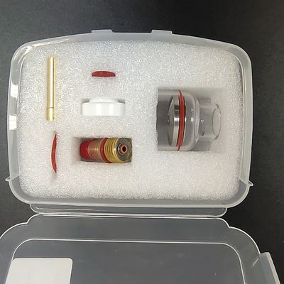 2.4mm TIG 용접 전등 WP-17/18/26 공기 냉각용 스터비 가스 렌즈 유리 컵 키트