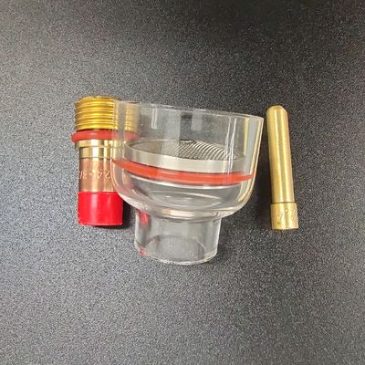2.4mm TIG 용접 전등 WP-17/18/26 공기 냉각용 스터비 가스 렌즈 유리 컵 키트