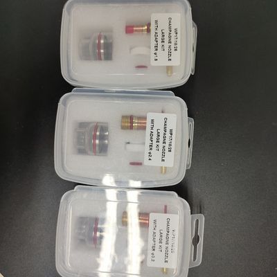 2.4mm TIG 용접 전등 WP-17/18/26 공기 냉각용 스터비 가스 렌즈 유리 컵 키트