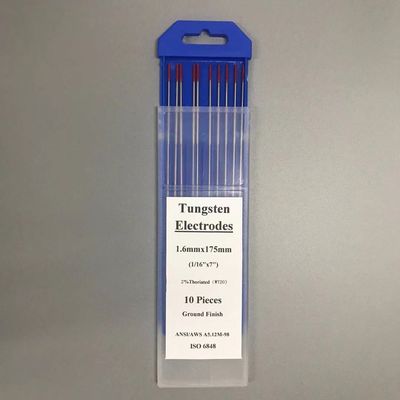 TIG 용재 용품 2% 토리아 적색 머리 텅스텐 전극 WT20 1.6mm Superior