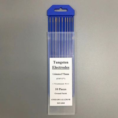 텅프렌 전극 WL15 1.5% 란탄 금 머리 1.6mm TIG 용재 용재