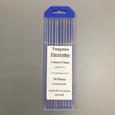 텅프먼 전극 WL15 1.5% 란탄 금 머리 1.6mm TIG 용접 40-240