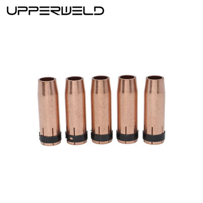 공기 냉각 MIG MAG 가스 용접 노즐 가스 확산기 접촉 끝 길이 75.96mm