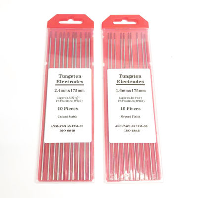 용접 막대기 붉은 끝 2.4mm * 175mm TIG 용접 전류 40-230A를 위한 용접 액세서리