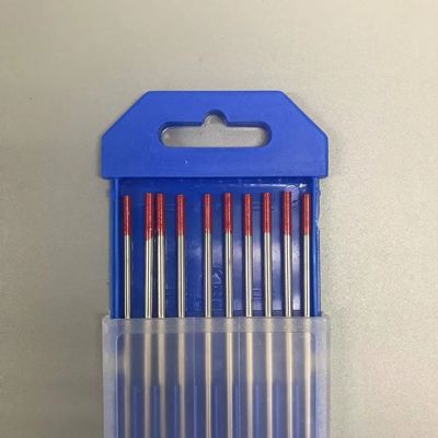 2.4mm * 175mm WT20 TIG 용접 전등을 위한 텅프멘 전극 적색 팁 사용자 정의 지원