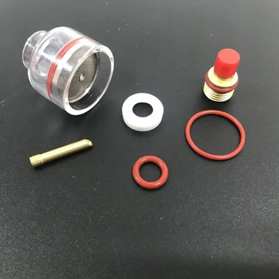 WP9 20 2.4MM TIG 용접 전등 유리 노즐과 함께 스터비 가스 렌즈 ODM 사용자 정의 도움말