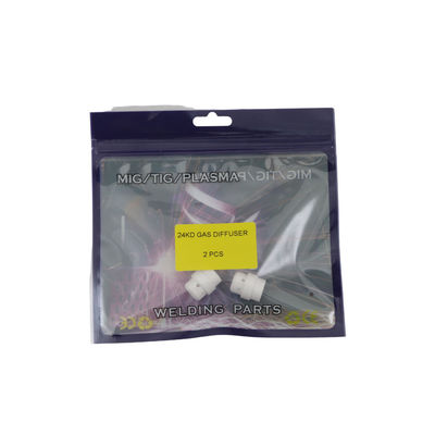 UPPERWELD 24KD 가스 디퓨저 물 냉각 미그 타치 전문 용접용 흰색 세라믹