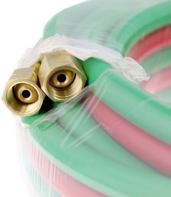 1.63KGS 부드러운 Hose 25ft 1/4 "B 펌핑 800PSI 옥시 아세틸렌 쌍둥이 타입 T 등급 R 등급 용접 Hose