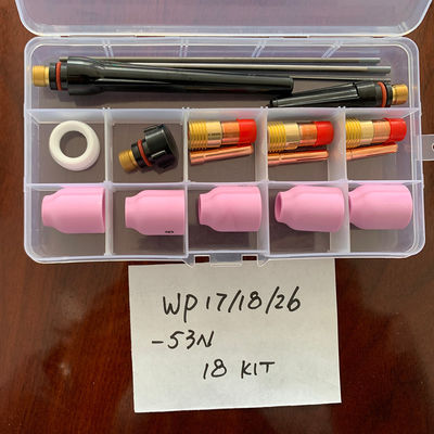 WP17 18 26 -53N 18KITS 세라믹 유리 컵 키트 가솔린 가스 렌즈 수집