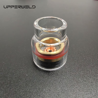 맑은 티그 용접 전등 부품 및 액세서리 2.4mm 어댑터와 함께 샴페인 노즐 키트