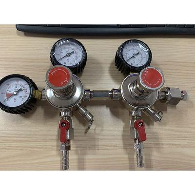 브래스 듀얼 시스템 2단계 CO2 압력 조절기