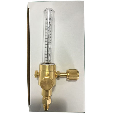 1/4 인치 여성 플레어 입구 연결 질소 조절기 흐름 지표 청동 노란색 HVAC