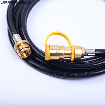 블랙 고무 BBQ Grill Hose 상부 용접 Hose 프로판 빠른 연결 캐러반