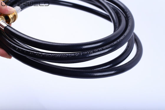블랙 고무 BBQ Grill Hose 상부 용접 Hose 프로판 빠른 연결 캐러반