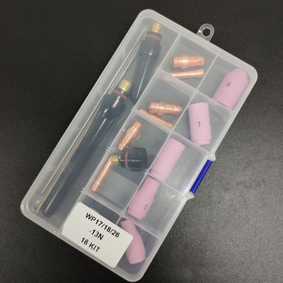 0.28KG 알루미나 노즐 콜레트 보디 전극 단열기 TIG 용접 전등 소모품 키트 WP-17/18/26 13N 18pcs