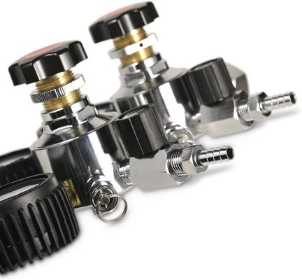110V/220V 안전 압력 밸브와 성능과 함께 듀얼 스테이지 맥주 CO2 버그 조절기