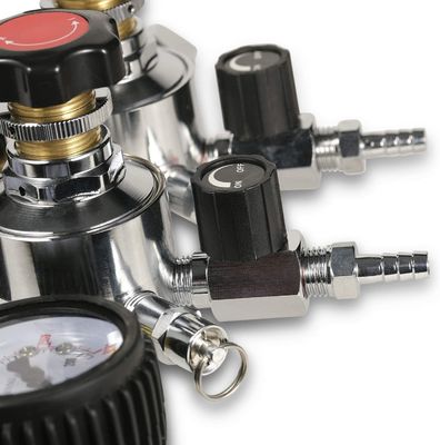 110V/220V 안전 압력 밸브와 성능과 함께 듀얼 스테이지 맥주 CO2 버그 조절기