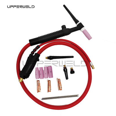 공기 냉각 용접 전등 WP-26V-R 35-70EU 플러그 TIG 전등 세트 가스 밸브 제어