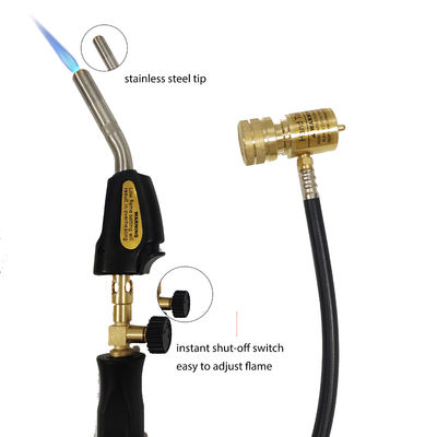 OEM 조절 가능한 불꽃 제어 Mapp 프로판 전등 자체 발화 트리거와 1.5m Hose