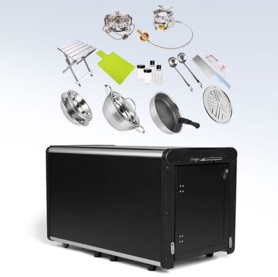 자동차 또는 집에서 휴대용 부엌을 위한 알루미늄 스테인리스 접이식 캠핑 테이블