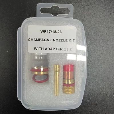 Wp17/18/26 시리즈 긴 윙 콜렛 50mm 1/8 Tig Torch 웰딩 17.2 * 9.3 * 2cm