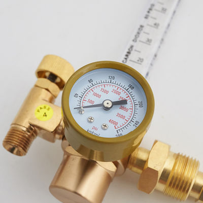 가스 감소기 CGA320 CGA580 입구 연결 TIG 용접기 MIG 용접기 CO2 흐름계 아르곤 조절기