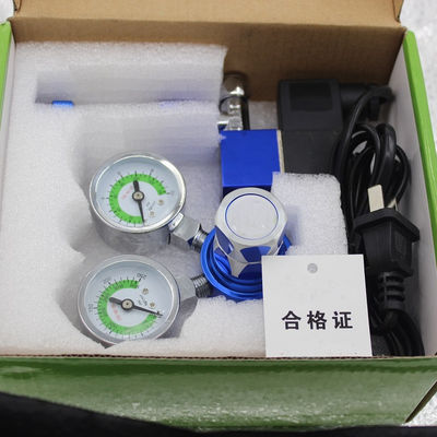 녹색 가스 감소기 두 단계 CO2 조절기 수족관 물고기 탱크용 솔레노이드 밸브