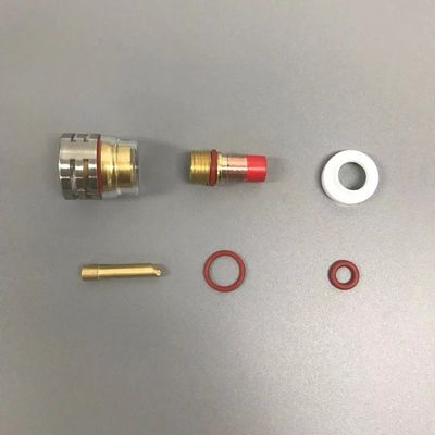 WP-17/18/26 샴페인 TIG 용접 전등 액세서리 1.6mm/2.4mm/3.2mm 맑은 노즐 키트