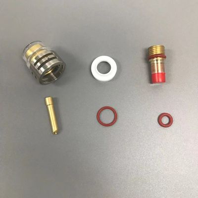 WP-17/18/26 샴페인 TIG 용접 전등 액세서리 1.6mm/2.4mm/3.2mm 맑은 노즐 키트