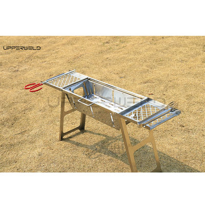 청정 마무리 휴대용 BBQ 야외 그릴 접이식 스테인레스 스틸 무흡연 그릴