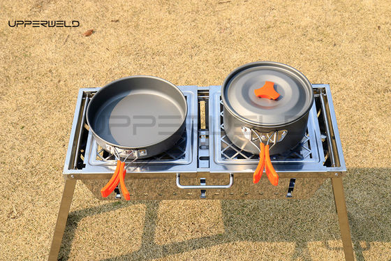 청정 마무리 휴대용 BBQ 야외 그릴 접이식 스테인레스 스틸 무흡연 그릴
