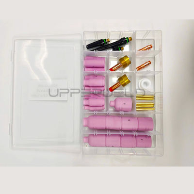 31PCS TIG 용접 전구 WP-17/18/26 대용량용 스터비 가스 렌즈 세라믹 컵 키트
