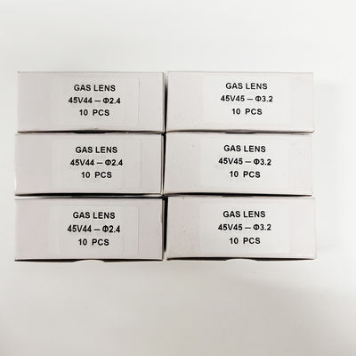 45V 44 2.4mm TIG 용접 가스 렌즈 용접을위한 수집 체형 공기 / 물 냉각