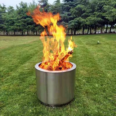 경직되지 않은 마무리 캠핑 및 화재 구덩이를위한 휴대용 스테인레스 스틸 BBQ 오븐