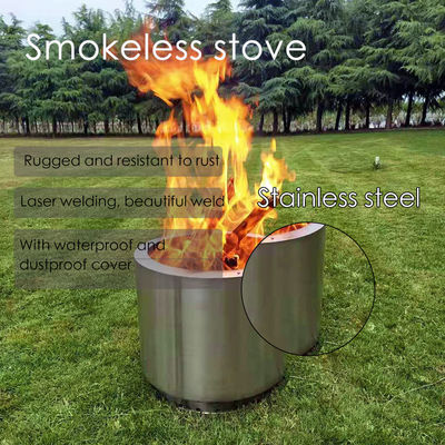 경직되지 않은 마무리 캠핑 및 화재 구덩이를위한 휴대용 스테인레스 스틸 BBQ 오븐