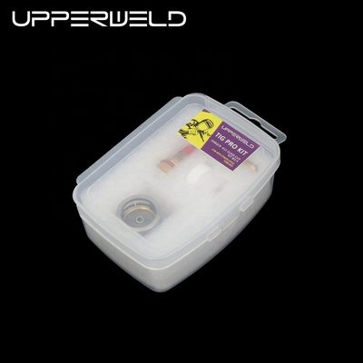 가스 렌즈 윙 수집 피렉스 유리 컵 키트 2.4mm WP17 18 26 용접 전구를위한 명확