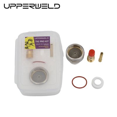 WP17 18 26 Tig 소모품 전등 가스 렌즈 윙 수집 피렉스 유리 컵 키트 0.05kg 2.4mm