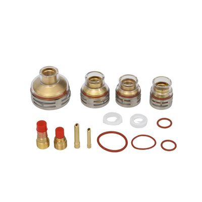 OEM 맞춤형 TIG 액세서리 가스 렌즈 윙 수집 및 세라믹 Tig 용접 컵 세트