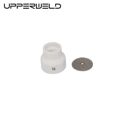 0.05kg WP17 18 26 14 53NQCN 도자기 Tig 용품 타치 2.4mm에 대한 도자기 Tig 용접 컵