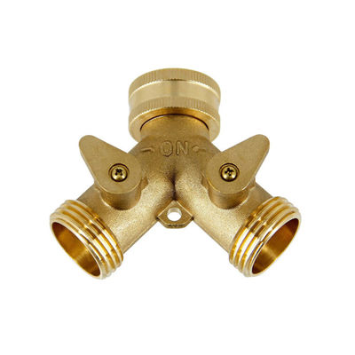 맞춤형 4 차원 청동 Hose Splitter 연결 장착 장치 정원 Hose 어댑터 커넥터