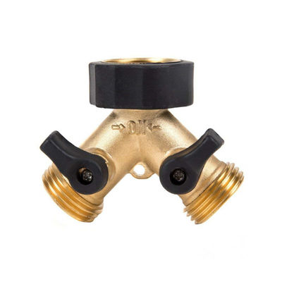맞춤형 4 차원 청동 Hose Splitter 연결 장착 장치 정원 Hose 어댑터 커넥터