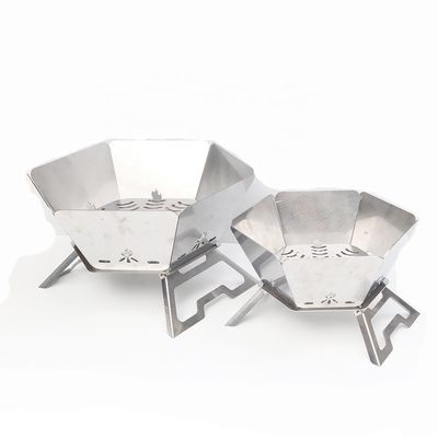휴대용 BBQ 목탄 캠프 파이어 오븐 위 접기 디자인 570mm * 570mm * 300cm