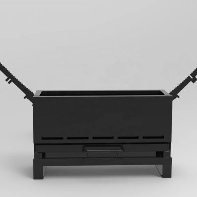 야외 캠핑 스테인레스 스틸 BBQ 오븐 청소 마무리 상단 반 단위 화상 테이블
