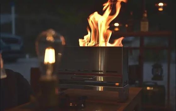 금속 타입 스테인리스 스틸 BBQ 반 단위 캠핑 및 픽닉용 화상 테이블