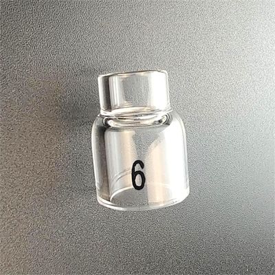 OEM 지원 UPPERWELD 13NQ10-6 맑은 유리 노즐 티그 용접 전구용 액세서리