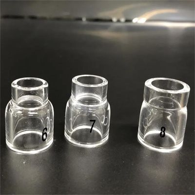 UPPERWELD 13NQ10-6 7 8 맑은 유리 노즐 프로 티그 용접 전구에 적합